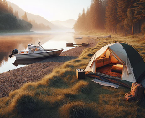 boat camping